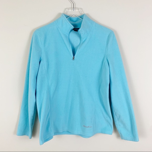 Eddie Bauer Jackets & Blazers - EDDIE BAUER 1/4 Zip Fleece Pull Over Aqua Medium